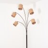 Soungou Staande lamp Chroom, Zwart, Wit, 5-lichts