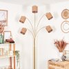 Soungou Staande lamp Messing, Zwart, Wit, 5-lichts