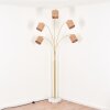 Soungou Staande lamp Messing, Zwart, Wit, 5-lichts