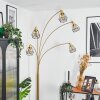 Yaak Staande lamp Messing, Zwart, Wit, 5-lichts