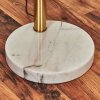 Yaak Staande lamp Messing, Zwart, Wit, 5-lichts