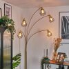 Yaak Staande lamp Messing, Zwart, Wit, 5-lichts