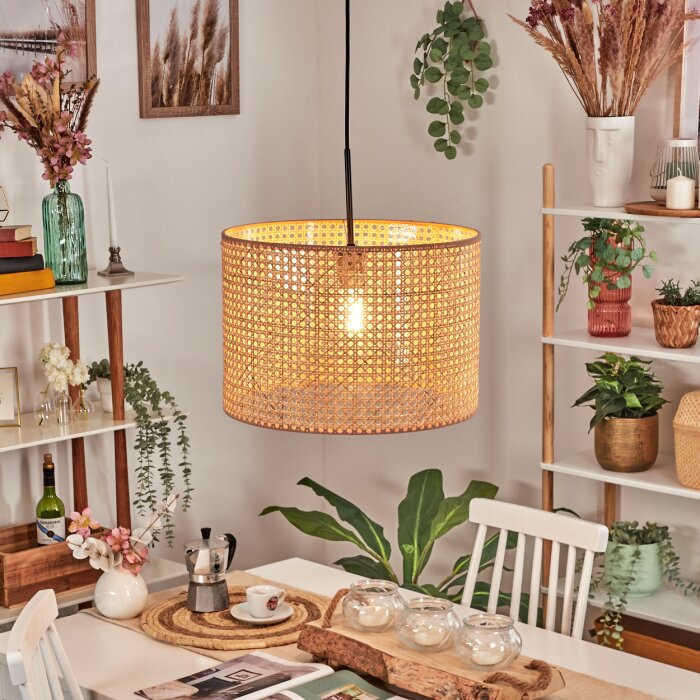 Barcos Hanglamp, Hanglamp Bruin, Natuurlijke kleuren, 1-licht