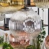Ripoll Hanglamp, Kogellampje, Hanglamp Natuurlijke kleuren, Zwart, 8-lichts
