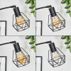 Yaak Staande lamp Zwart, Wit, 5-lichts