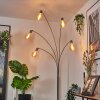 Codecreo Staande lamp Nikkel mat, Zwart, Wit, 5-lichts