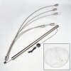 Codecreo Staande lamp Nikkel mat, Zwart, Wit, 5-lichts
