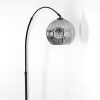 Ripoll Staande lamp, Booglampen Zwart, 1-licht