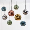 Ripoll Hanglamp, Kogellampje, Hanglamp Natuurlijke kleuren, Zwart, 8-lichts