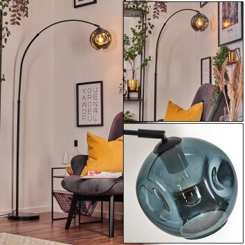 Ripoll Staande lamp, Booglampen Zwart, 1-licht