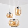 Apedo Hanglamp, Kogellampje, Cluster hanglamp Amber, 3-lichts