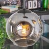 Ripoll Hanglamp, Kogellampje, Cluster hanglamp Duidelijk, Rookkleurig, 3-lichts