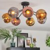Ripoll Plafondlamp, Kogellampje Chroom, Goud, Koperkleurig, Rookkleurig, 7-lichts