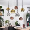 Ripoll Hanglamp, Kogellampje, Hanglamp Natuurlijke kleuren, Zwart, 8-lichts