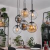 Gastor Hanglamp, Kogellampje, Hanglamp Amber, Duidelijk, Rookkleurig, 6-lichts