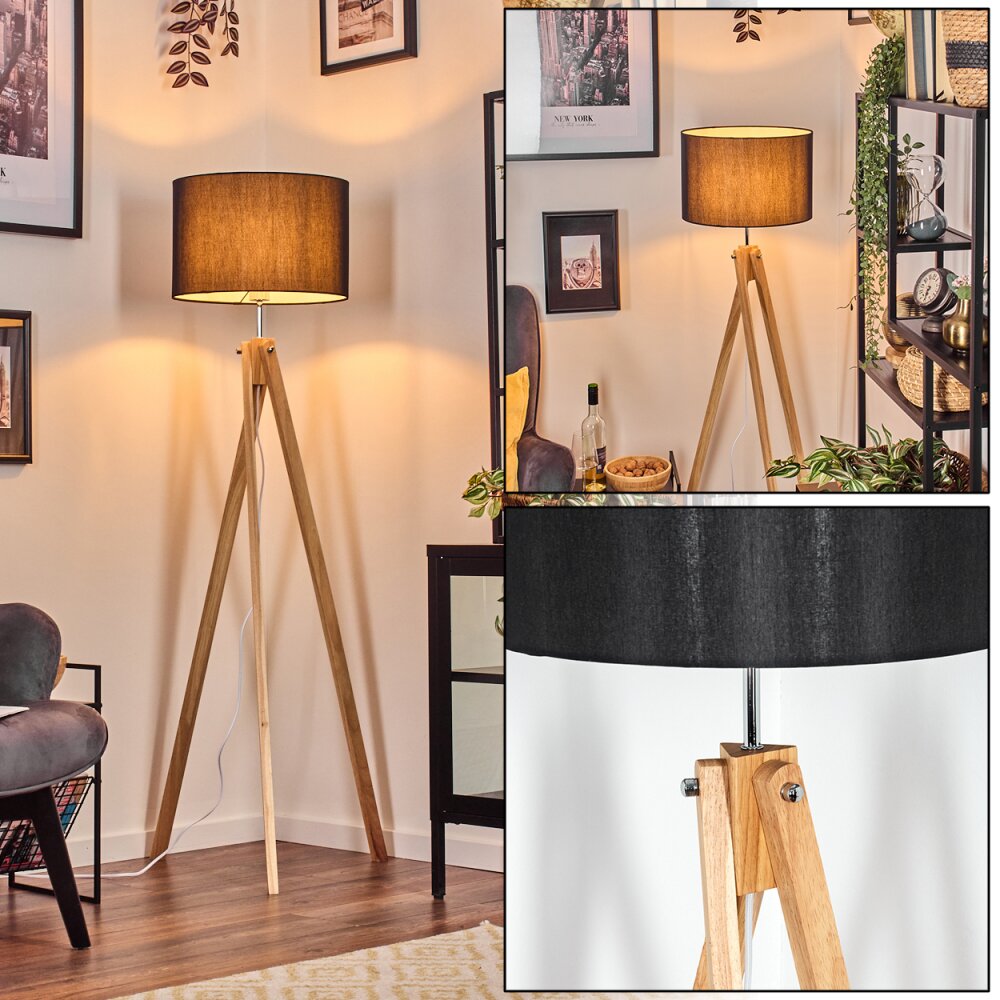 Soungou Staande lamp Chroom, Natuurlijke kleuren, 1-licht main product photo