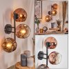 Ripoll Kogellampje, Wandlamp Duidelijk, Koperkleurig, 3-lichts