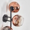 Ripoll Kogellampje, Wandlamp Duidelijk, Koperkleurig, 3-lichts