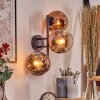Ripoll Kogellampje, Wandlamp Duidelijk, Koperkleurig, 3-lichts