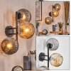 Ripoll Kogellampje, Wandlamp Amber, Rookkleurig, 3-lichts