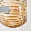 Ripoll Kogellampje, Wandlamp Amber, Rookkleurig, 3-lichts