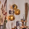 Ripoll Kogellampje, Wandlamp Goud, 3-lichts