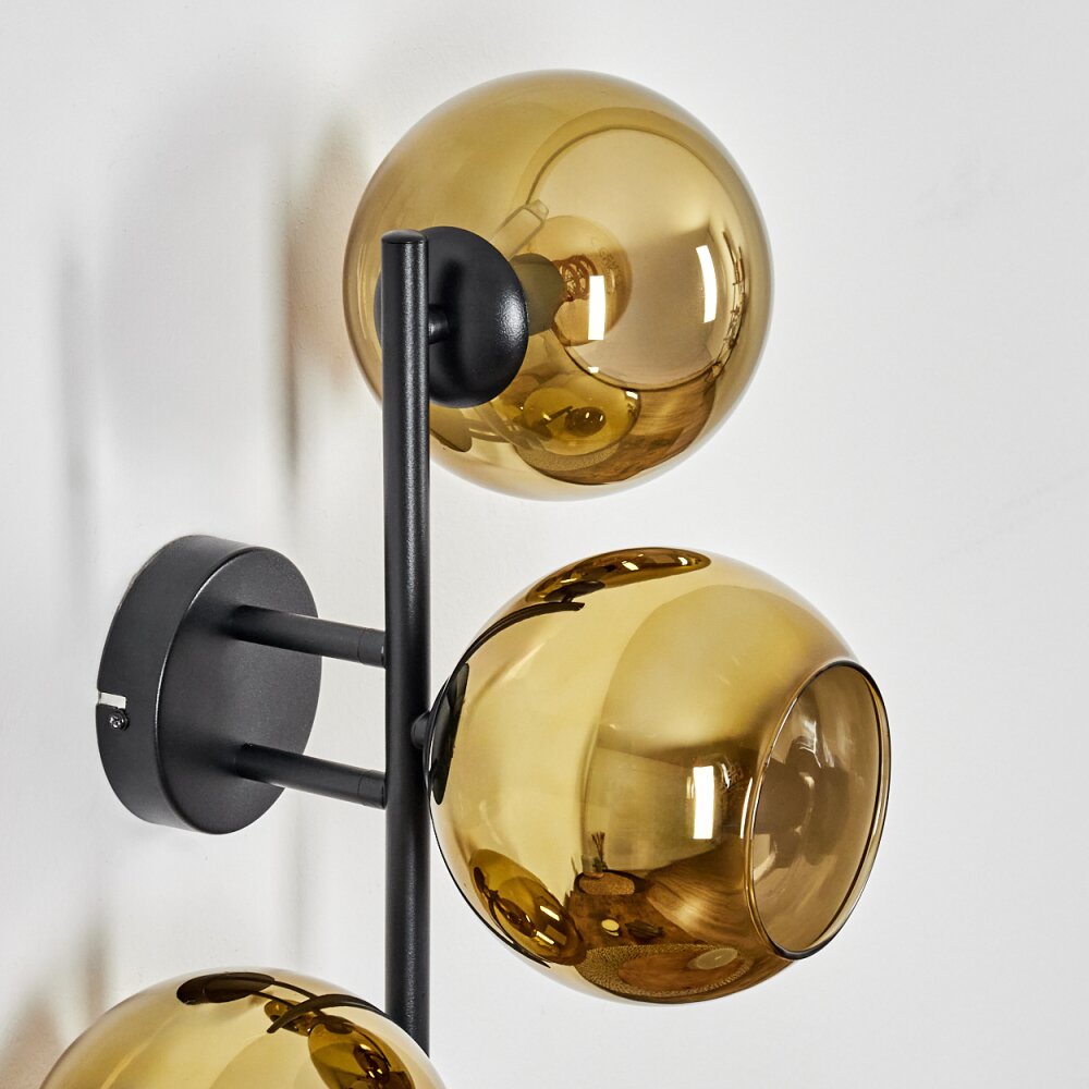 Koyoto Kogellampje, Wandlamp Goud, 3-lichts