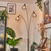 Yaak Staande lamp Chroom, Zwart, 3-lichts