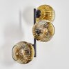 Ripoll Kogellampje, Wandlamp Goud, Duidelijk, 3-lichts