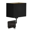steenhouwer Nouveau Wandlamp LED Zwart, 2-lichts
