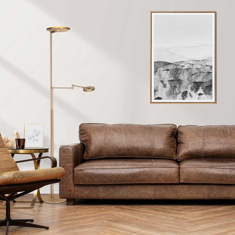 steenhouwer Turound Staande lamp Brons, 2-lichts main product photo