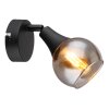 Globo Glyptar Wandlamp, Muurspot Zwart, 1-licht