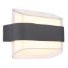 Globo Plixon Wandlamp voor buiten LED Antraciet, 1-licht