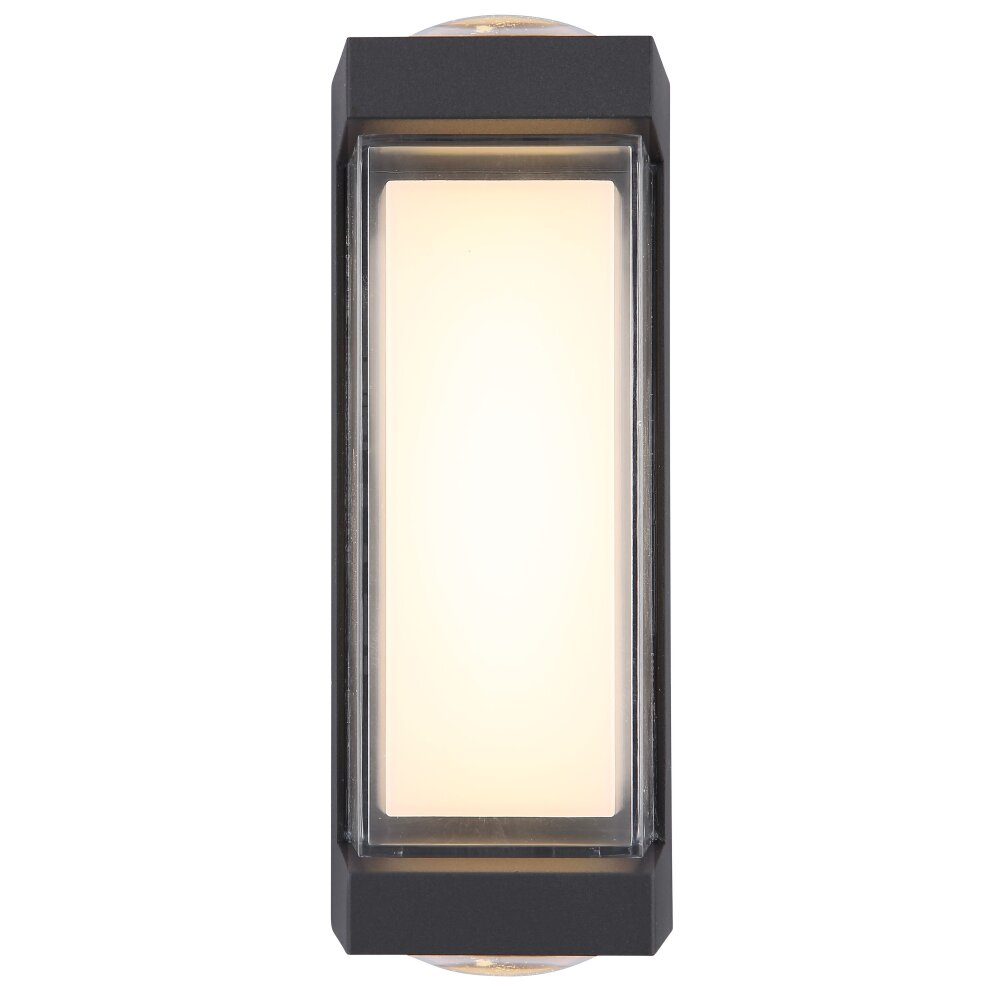 Globo Plixon Wandlamp voor buiten LED Antraciet, 1-licht