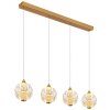 Globo Virina Hanglamp LED Goud, 4-lichts