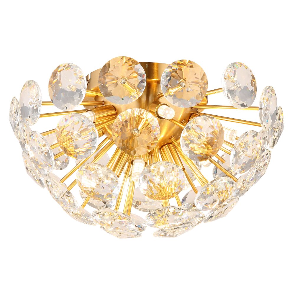 Globo Virina Plafondlamp LED Goud, 10-lichts main product photo