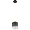 Globo Olga Hanglamp Goud, Zwart, 1-licht