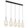 Globo Kurius Hanglamp LED Zwart, 5-lichts