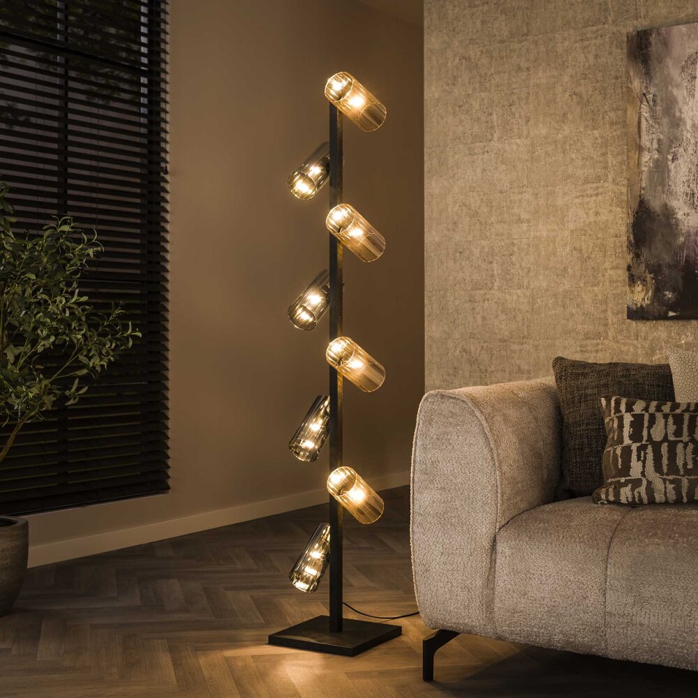 Balor Staande lamp Zwart, 8-lichts main product photo