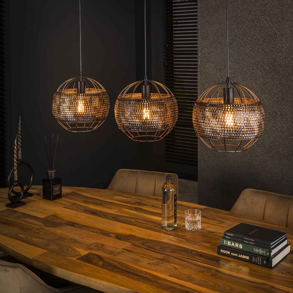 Ommerlanderwijk Hanglamp Antraciet, 3-lichts main product photo