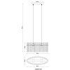 Globo Gorley Hanglamp Goud, 2-lichts