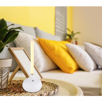 Globo Turner Tafellamp LED Wit, 1-licht Globo Turner Tafellamp LED Wit, 1-licht