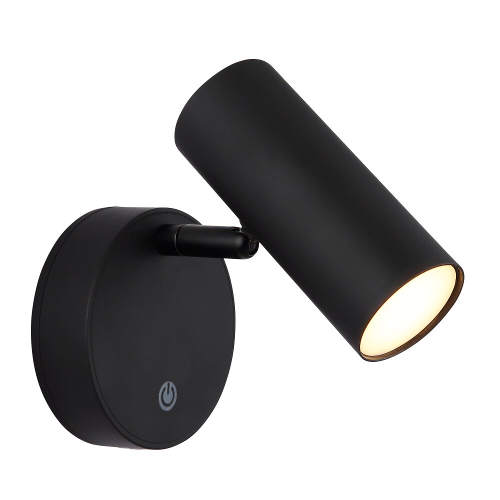 Globo und Plafondlamp, Plafondspot, Wandlamp, Muurspot LED Zwart, 1-licht main product photo