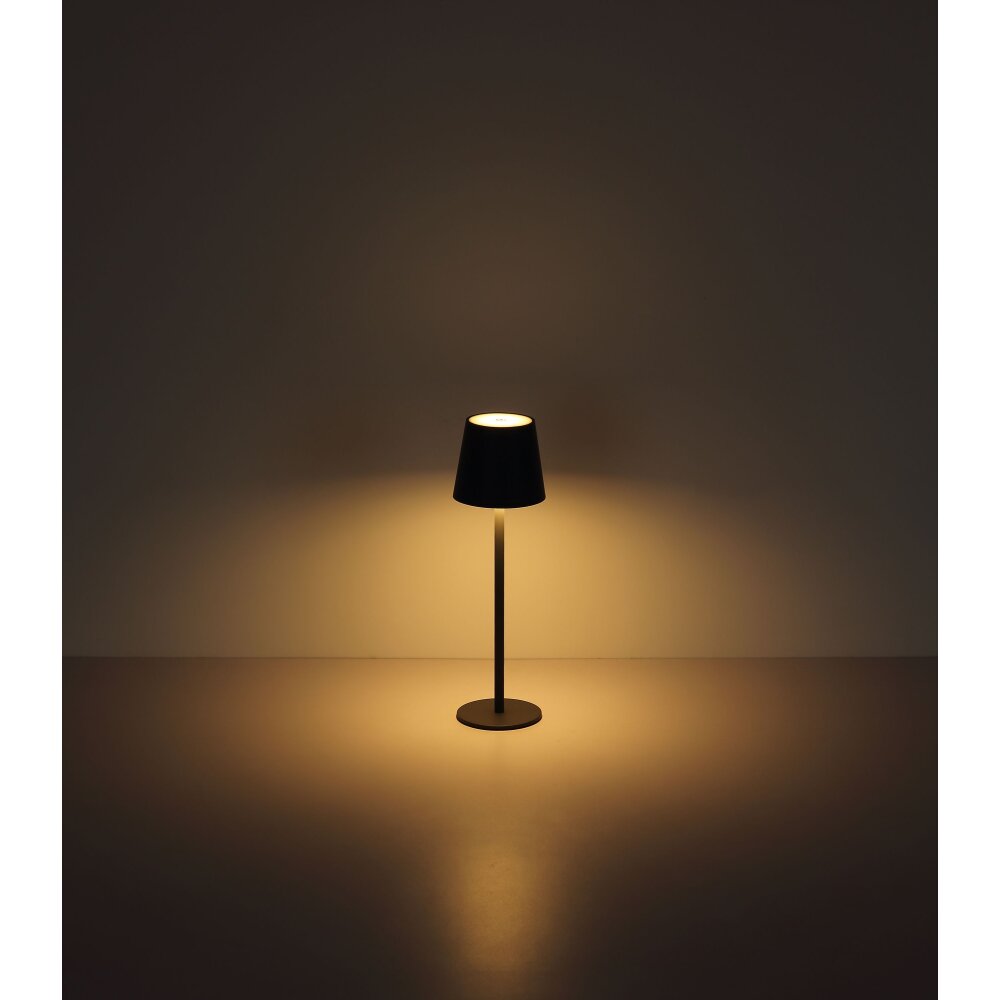 Globo Vannie Tafellamp LED Nikkel mat, 1-licht