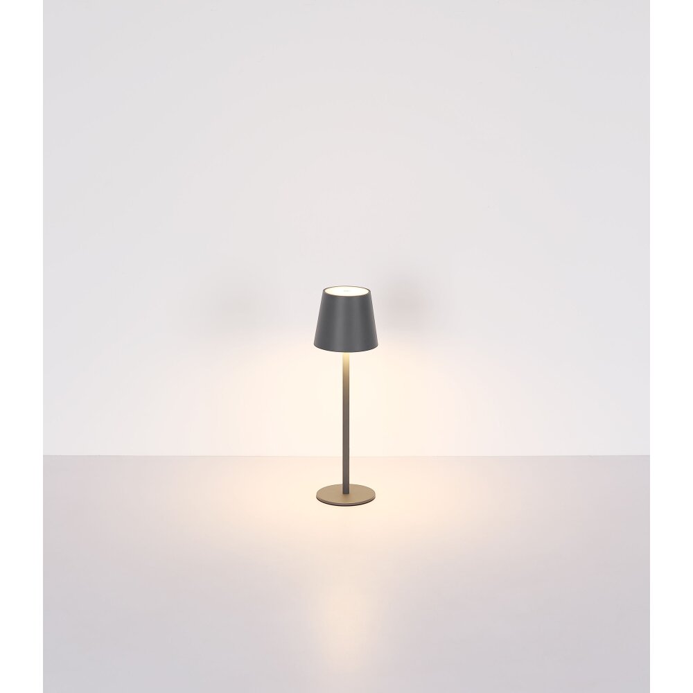 Globo Vannie Tafellamp LED Nikkel mat, 1-licht