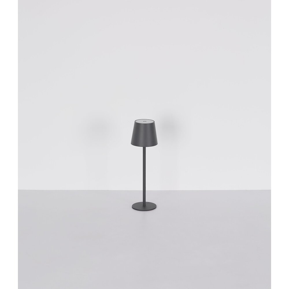 Globo Vannie Tafellamp LED Nikkel mat, 1-licht