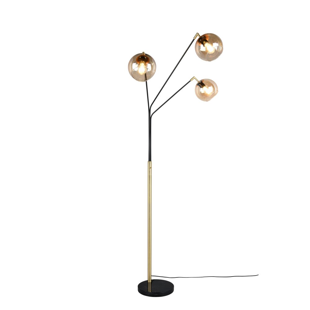 Trio verlichting Paxton Staande lamp Zwart-Goud, 3-lichts main product photo