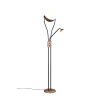 Trio verlichting Chris Staande lamp LED Bruin, 2-lichts