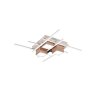Trio verlichting Roger Plafondlamp LED Bruin, 1-licht, Afstandsbediening