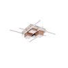 Trio verlichting Roger Plafondlamp LED Bruin, 1-licht, Afstandsbediening